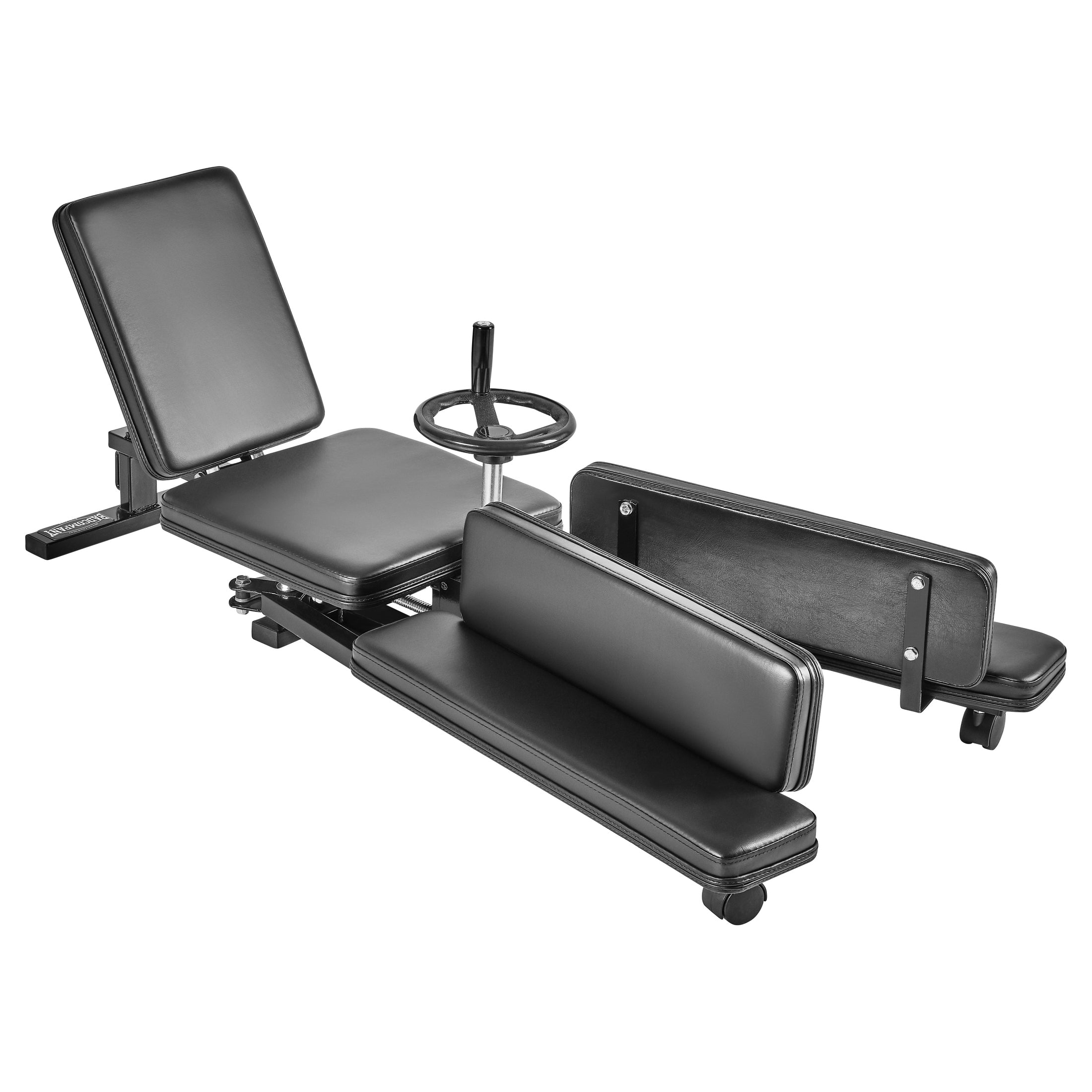 Mechanischer Beinspreizer mit Transportrollen badcompany.biz Mechanischer Beinspreizer mit Transportrollen badcompany.biz