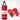 Junior Box-Set Boxsack mit Handschuhe red