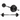 Aerobic barbell set 19 kg black