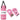 Junior Boxing Set Punching Bag with Gloves Pink