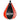 Punching bag made of genuine leather medium black/red